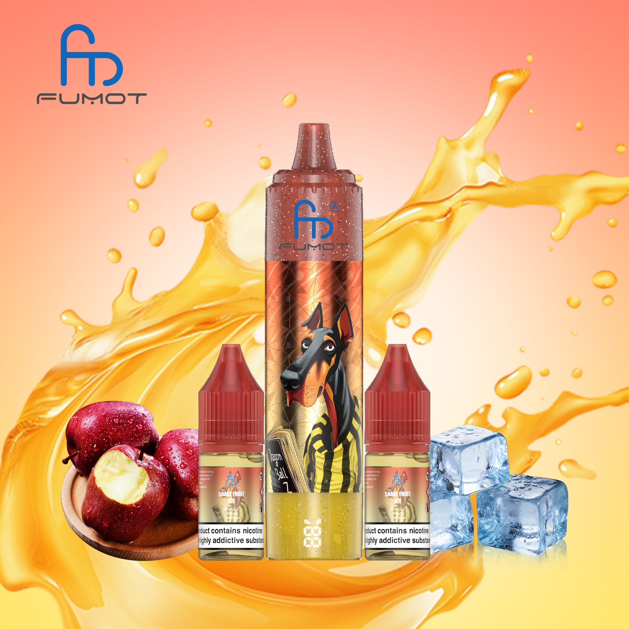 Snake Fruit Ice - CIGARETTE ÉLECTRONIQUES RECHARGEABLE - Fumot Doberman