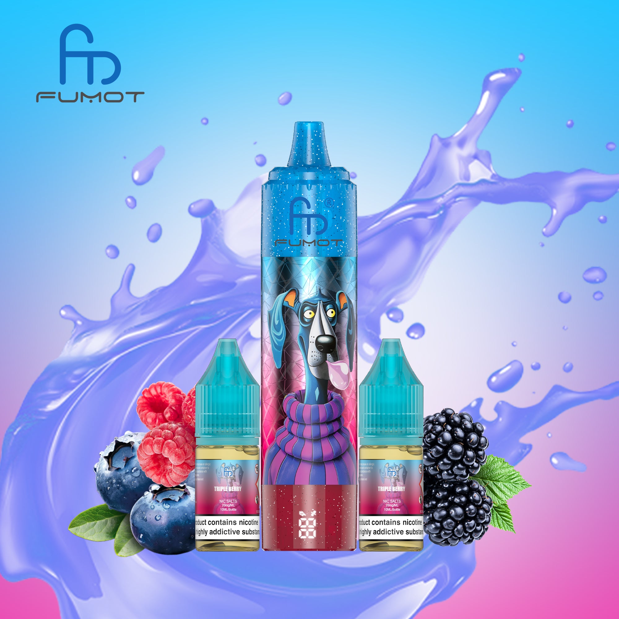 Triple Berry - Rechargeable Electronic Cigarette - Fumot Doberman