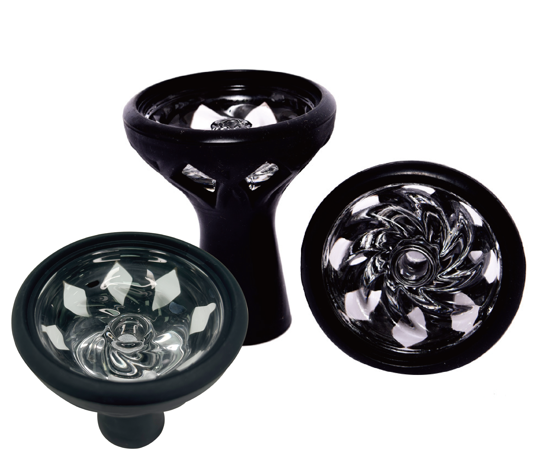 Foyer Chicha en Silicone Classique (Noir) - Tête Élégante, Résistante à la Chaleur et Anti-Choc