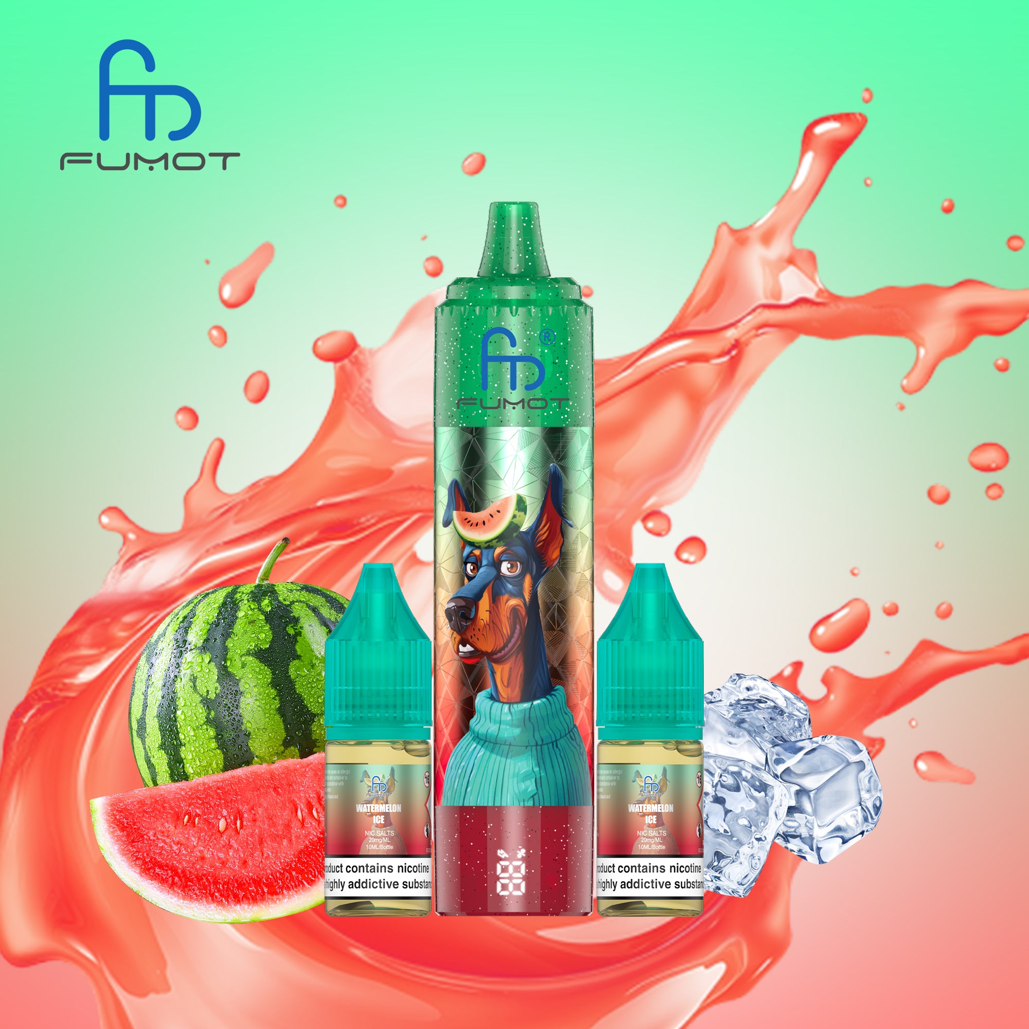 Watermelon Ice - RECHARGEABLE ELECTRONIC CIGARETTES - Fumot Dobermam