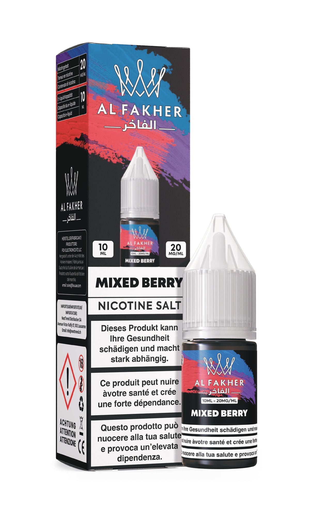 Al Fakher Mixed Berry - E-liquide aux sels de nicotine - 10 ml - 20 mg/ml