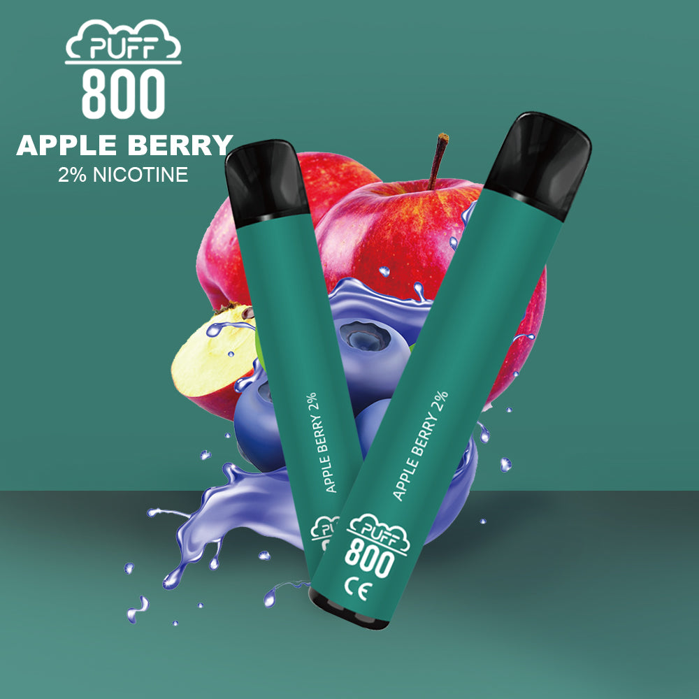 Einweg-Vaporizer mit Nikotin – PUFF 800 – Apple Berry