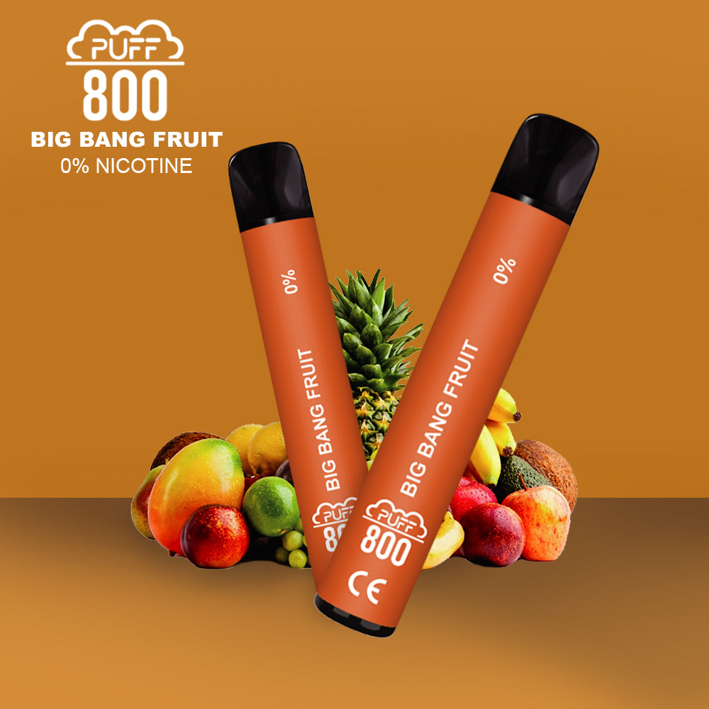 Vape jetable sans nicotine - Puff 800 - Big Bang Fruit