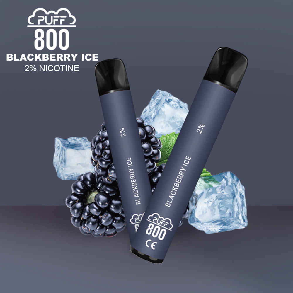 Vape jetable avec nicotine - Puff 800 - Blackberry Ice | puff 800 2%,puff8002%