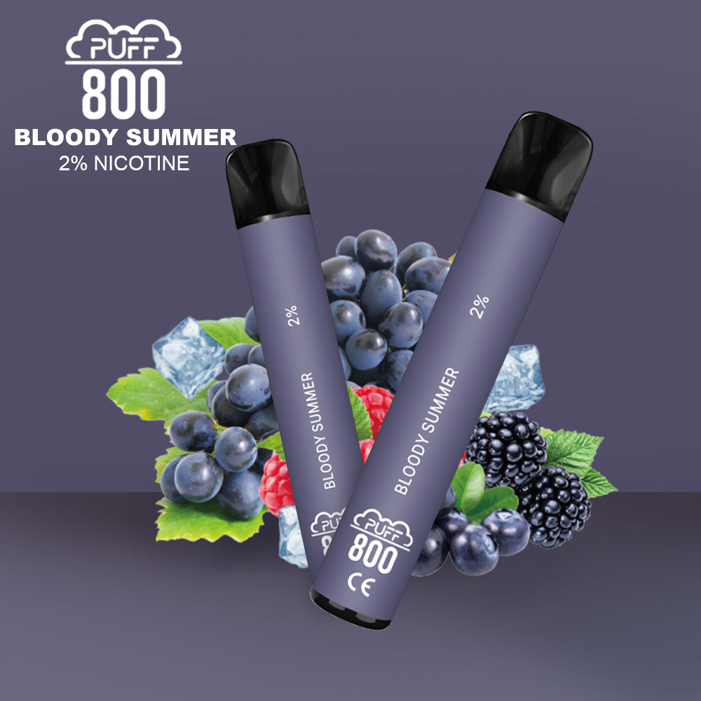 Vape jetable avec nicotine - Puff 800 - Bloody Summer | puff 800 2%,puff8002%