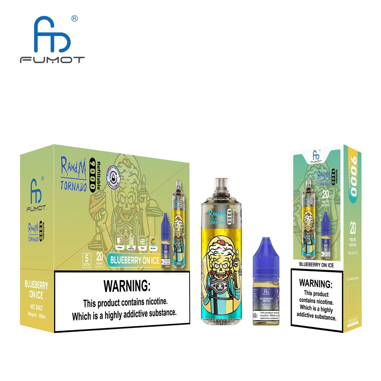 BLUEBERRY ICE - CIGARETTE ÉLECTRONIQUES RECHARGEABLE - Fumot Doberman