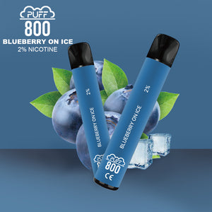 Vape jetable avec nicotine - Puff 800 - Blueberry on Ice
