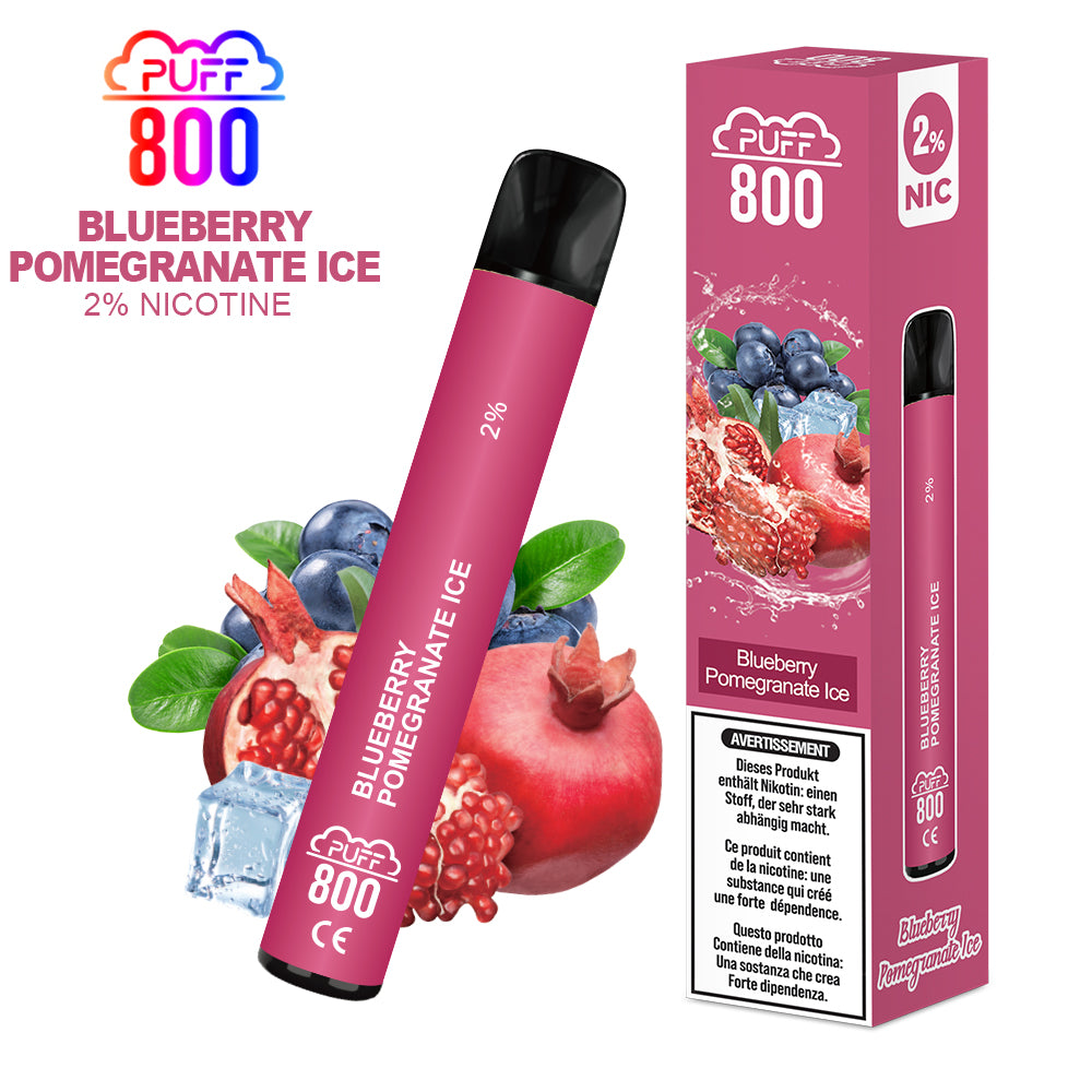 Einweg-Vape mit Nikotin Puff 800 Blueberry Pomegranate Einweg-Vape mit Nikotin Puff 800 Blueberry Pomegranate
