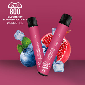 Vape jetable avec nicotine - Puff 800 - Blueberry Pomegranate Ice
