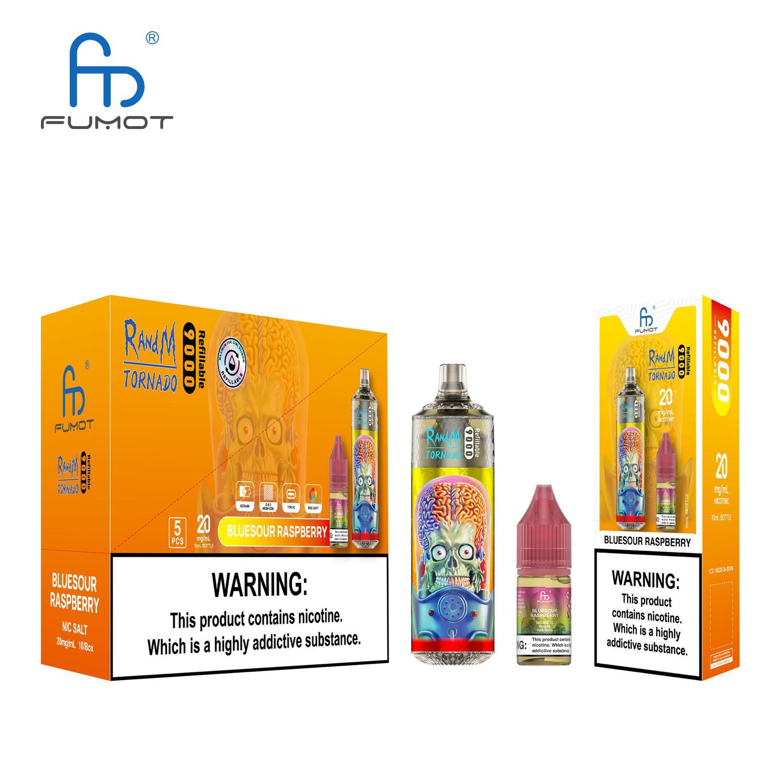 BLUESOUR RASPBERRY - CIGARETTE ÉLECTRONIQUES RECHARGEABLE - Fumot Doberman