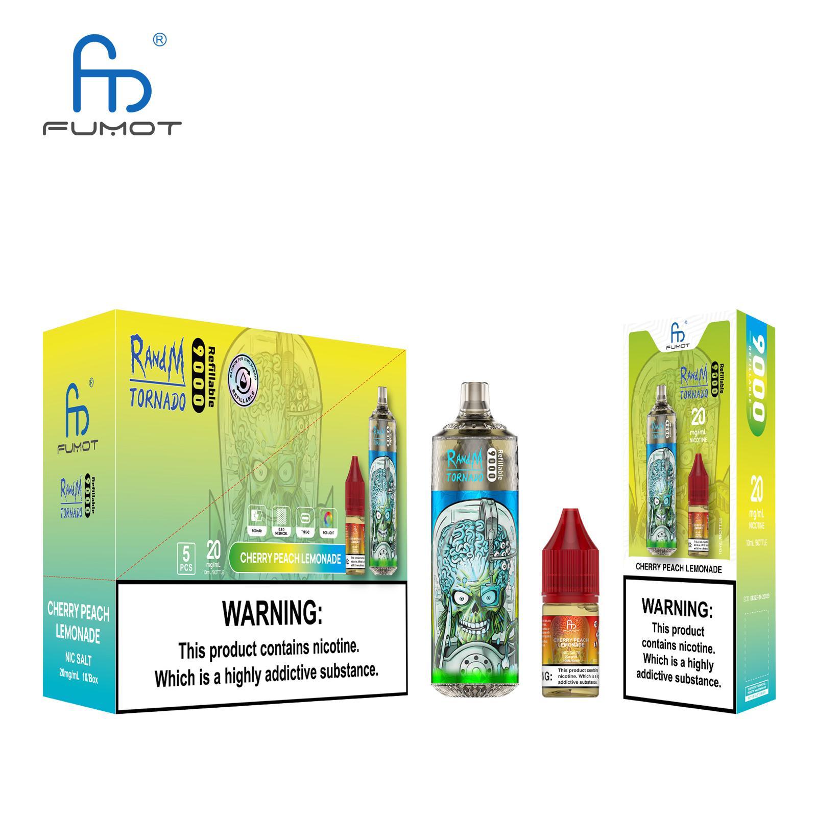 CHERRY PEACH LEMONADE - CIGARETTE ÉLECTRONIQUES RECHARGEABLE - Fumot Doberman