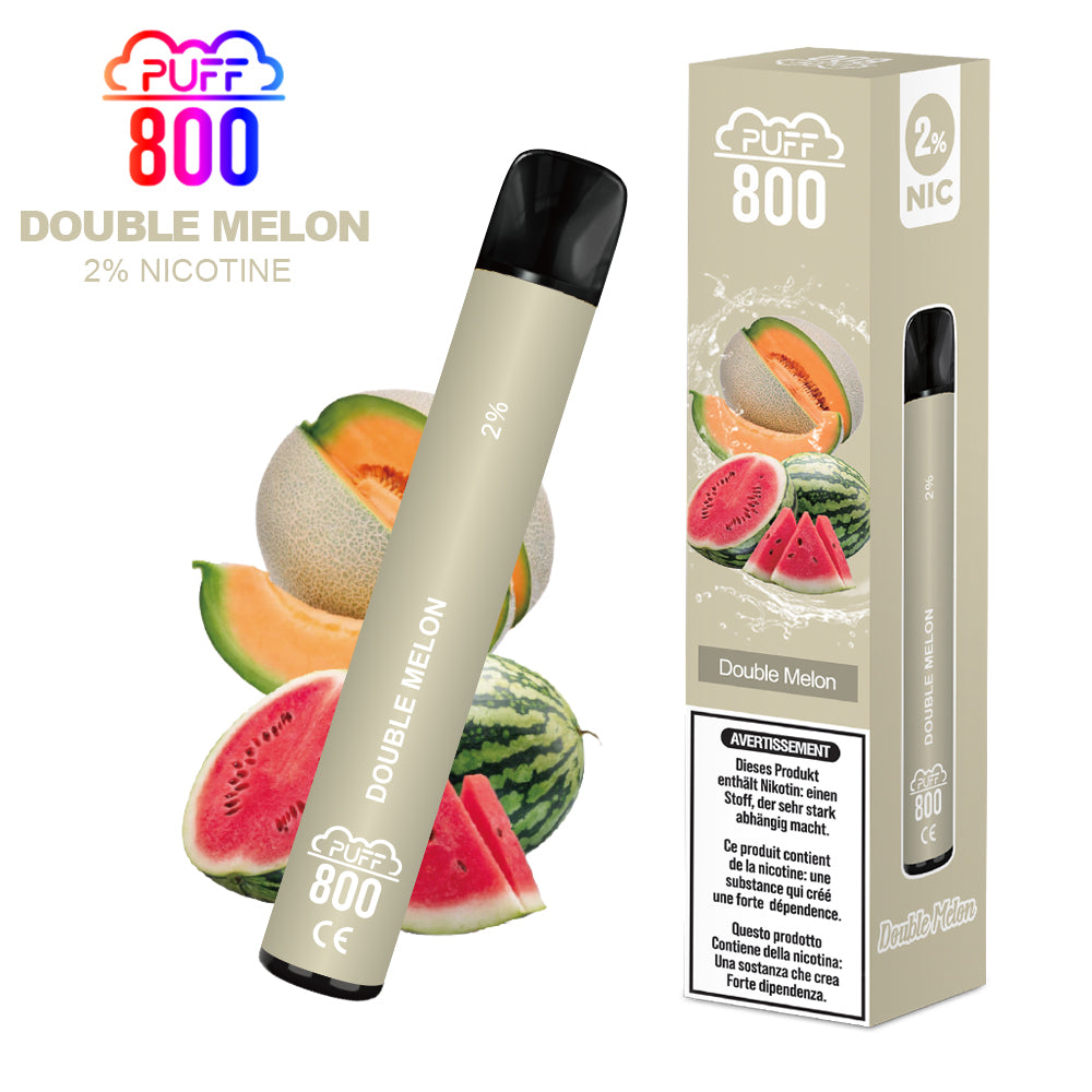 DOUBLE MELON - Puff 800 2% | puff 800 2%,puff 800 2% nicotine,puff8002% | CHF 5.90 |Puff Suisse SA DOUBLE MELON - Puff 800 2% | puff 800 2%,puff 800 2% nicotine,puff8002% | CHF 5.90 |Puff Suisse SA
