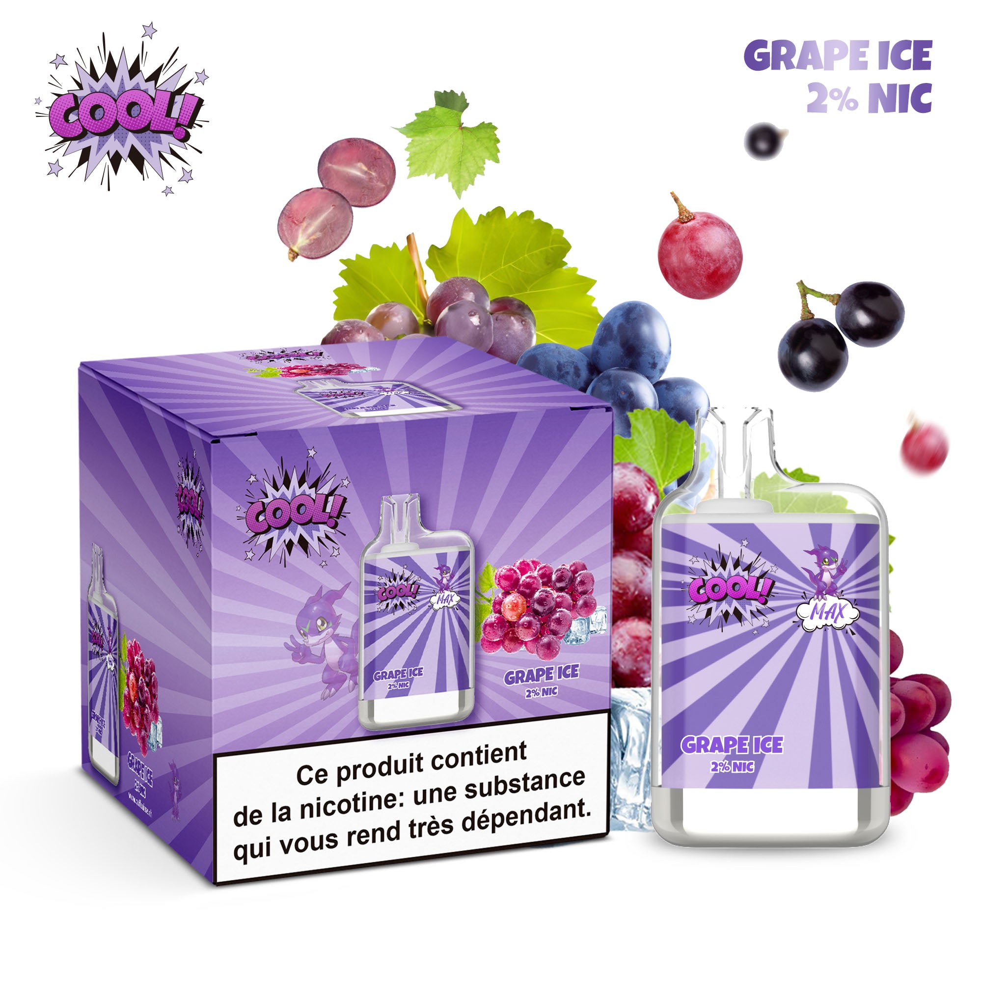 GRAPE ICE - PUFF COOL 2%