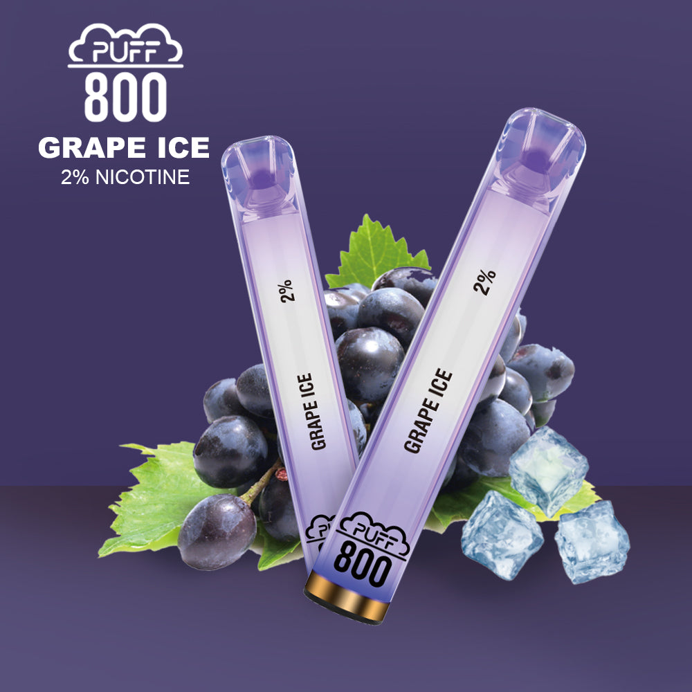 GRAPE ICE - Puff Crystal LED 2% | puff 800 2% LED