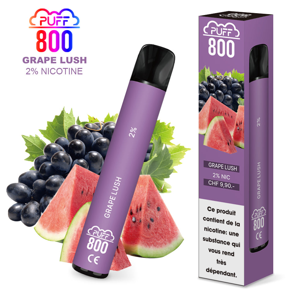 GRAPE LUSH - Puff 800 2% | puff 800 2%,puff 800 2% nicotine,puff8002%