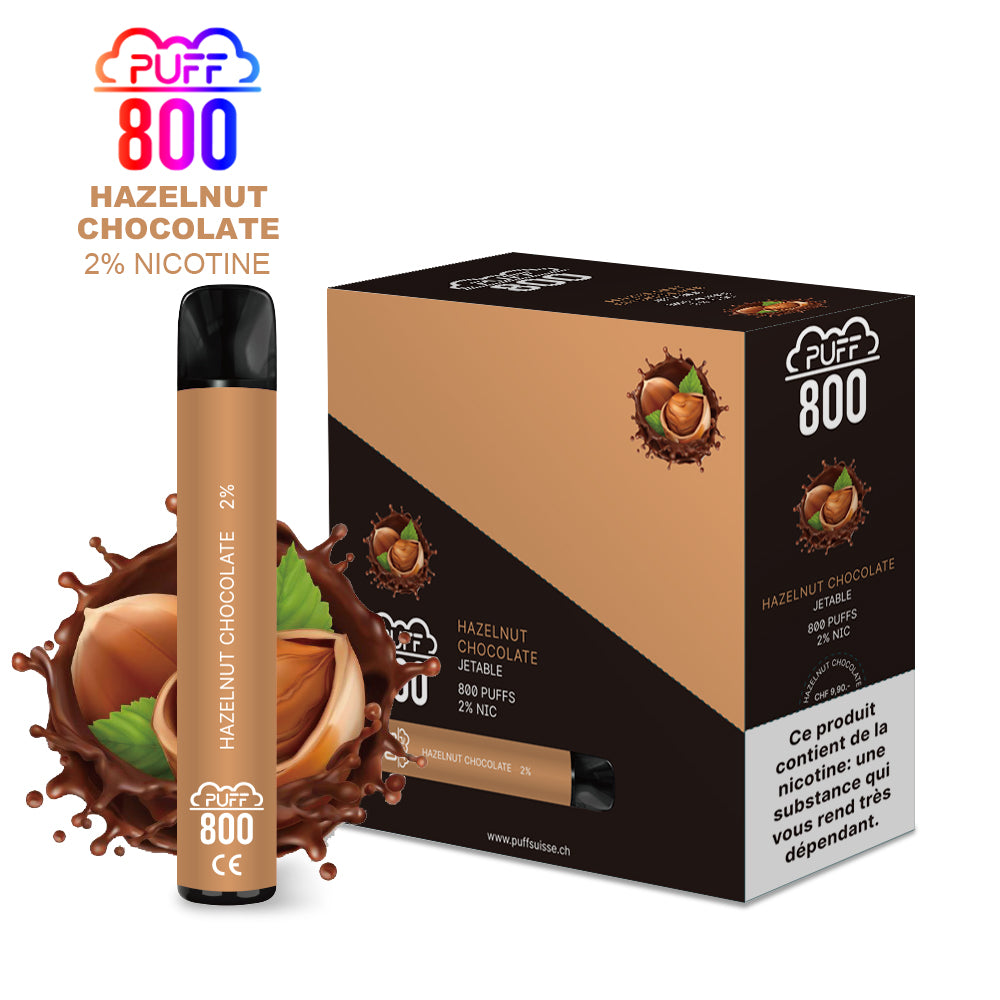 HAZELNUT CHOCOLATE - Puff 800 2% | puff 800 2%,puff 800 2% nicotine,puff8002%