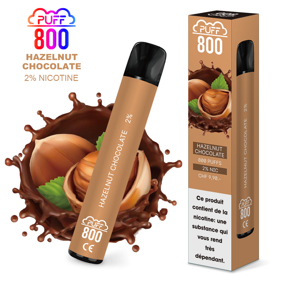 HAZELNUT CHOCOLATE - Puff 800 2% | puff 800 2%,puff 800 2% nicotine,puff8002%