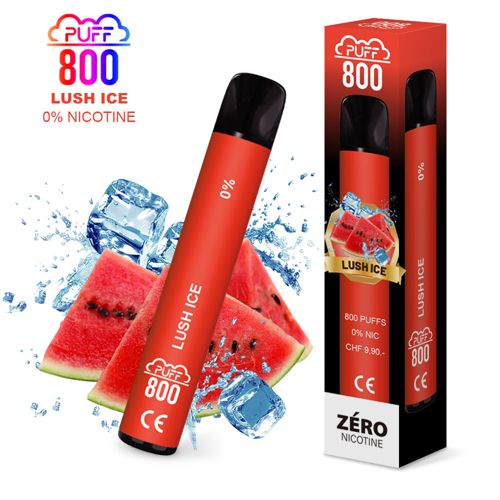 LUSH Ice - PUFF 800 0% | puff 0%,puff 800 2% nicotine,zero nicotine | CHF 5.90 |Puff Suisse SA LUSH Ice - PUFF 800 0% | puff 0%,puff 800 2% nicotine,zero nicotine | CHF 5.90 |Puff Suisse SA
