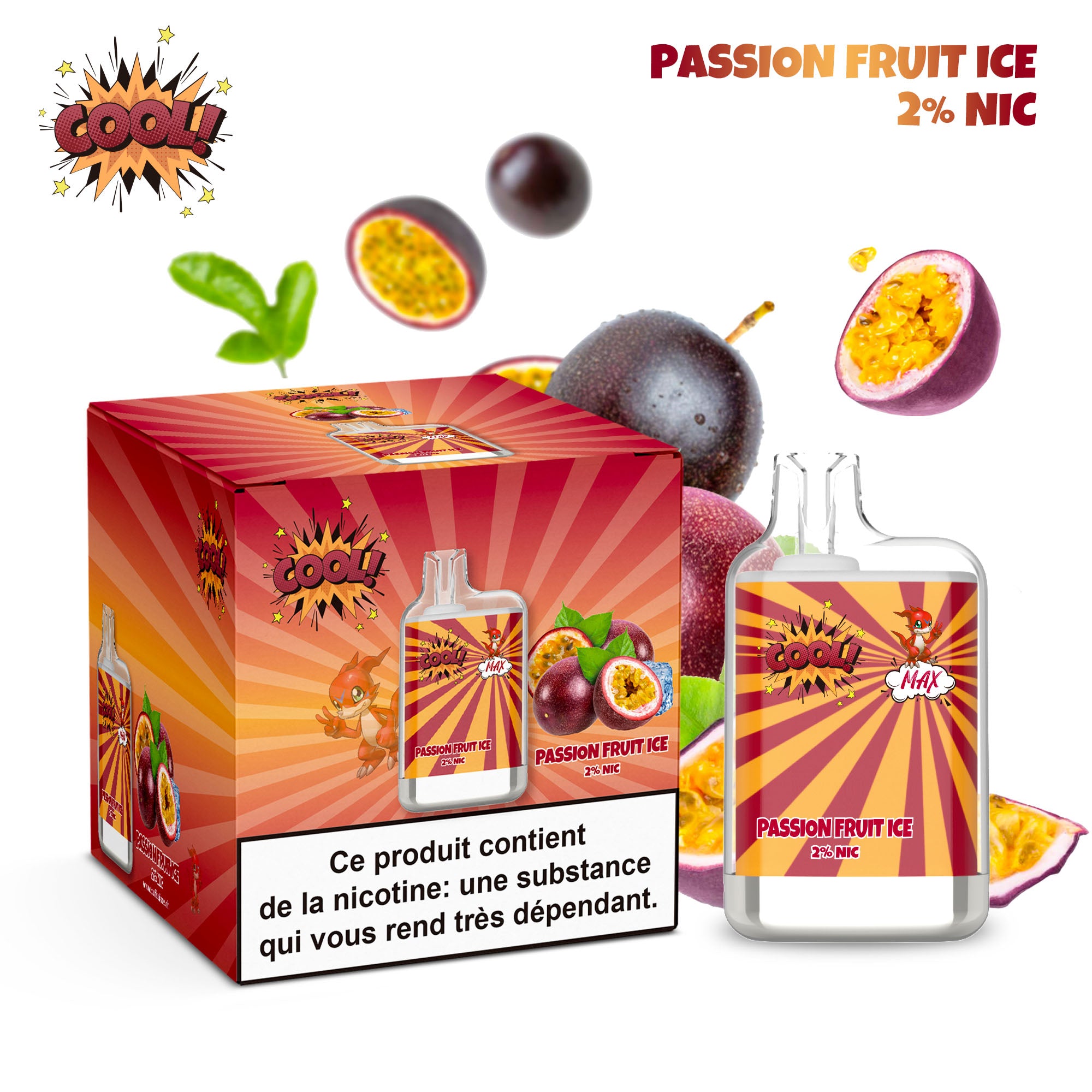 PASSION FRUIT ICE - PUFF COOL 2%