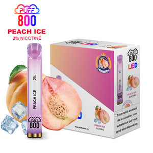 PEACH ICE - Puff Crystal LED 2%