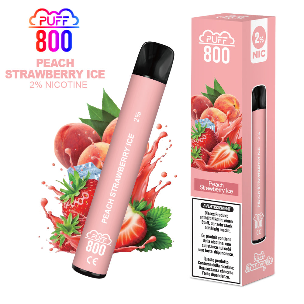 Peach strawberry ice - Puff 800 2%