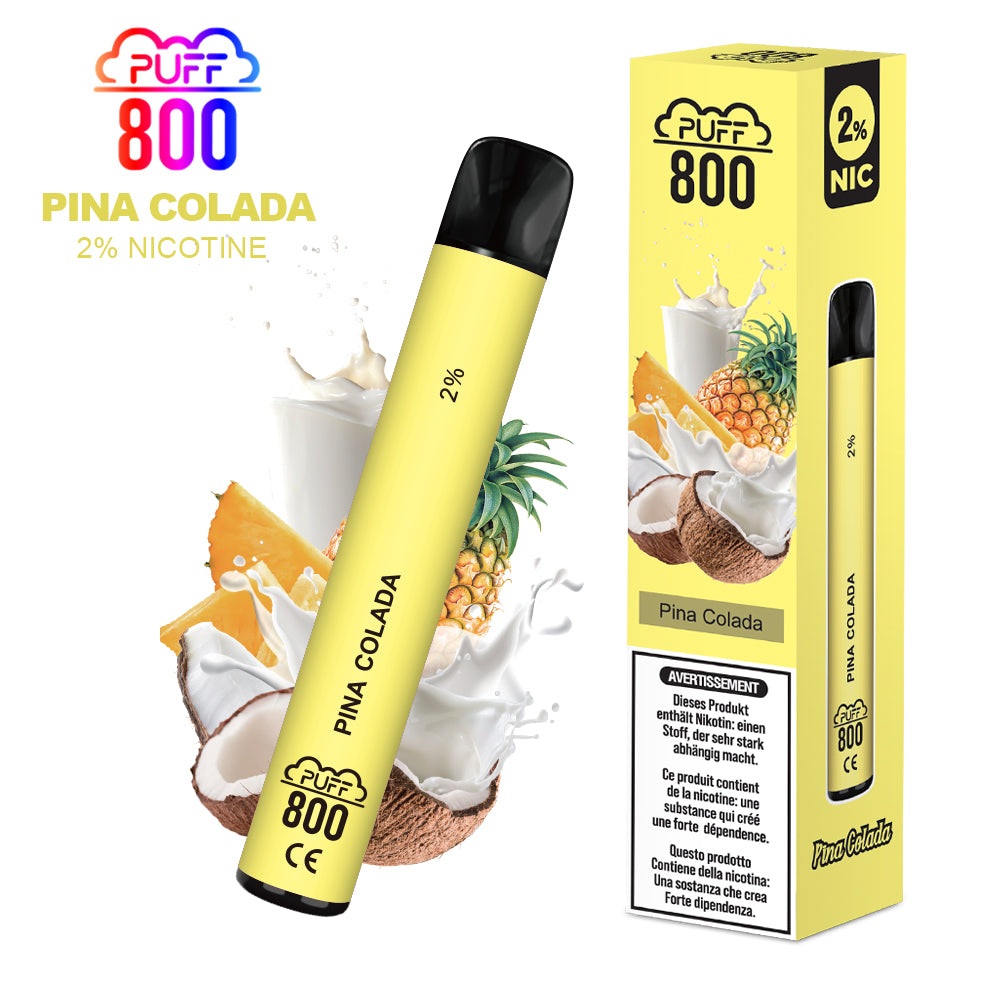 PINA COLADA - Puff 800 2% | puff 800 2%,puff 800 2% nicotine,puff8002% | CHF 5.90 |Puff Suisse SA PINA COLADA - Puff 800 2% | puff 800 2%,puff 800 2% nicotine,puff8002% | CHF 5.90 |Puff Suisse SA