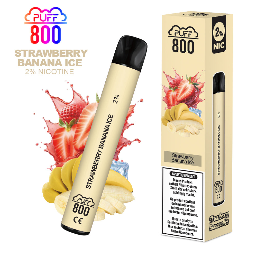 STRAWBERRY BANANA ICE - Puff 800 2%