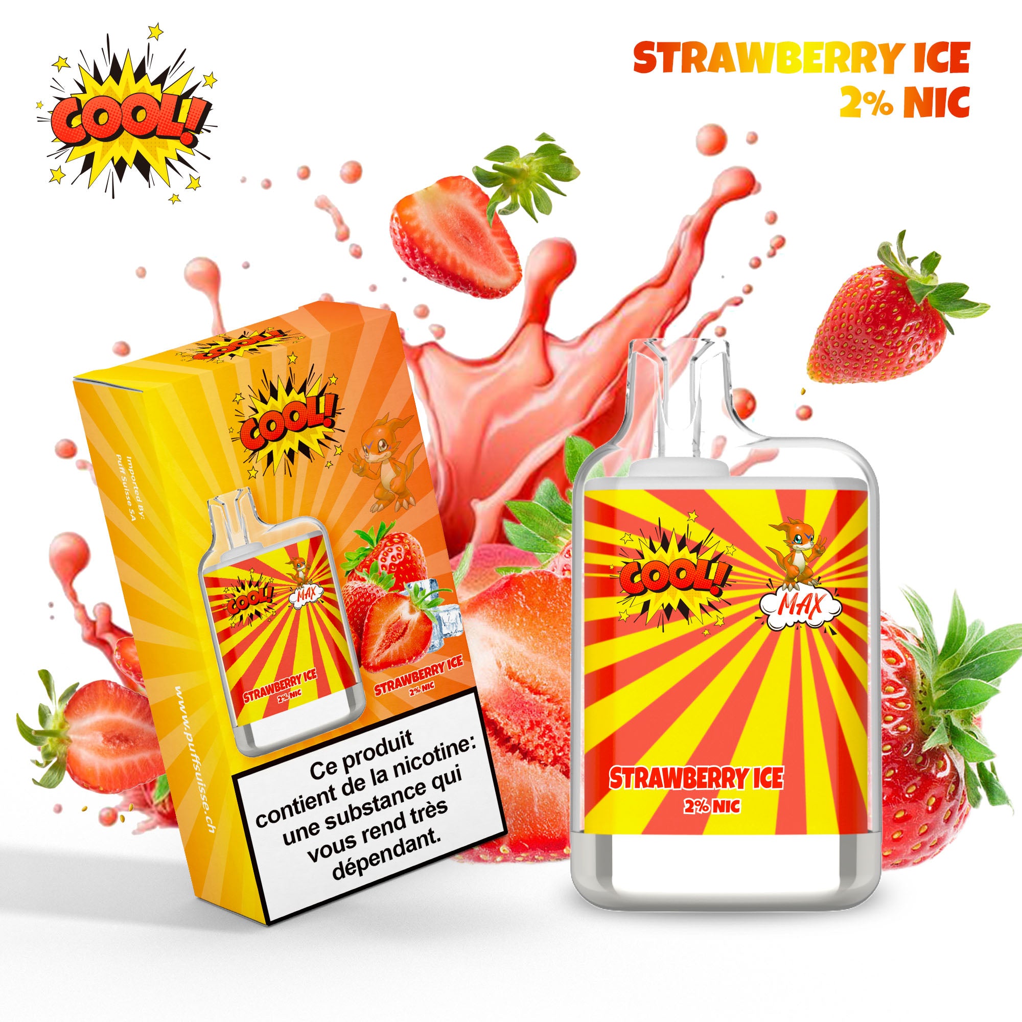 STRAWBERRY ICE - PUFF COOL 2% STRAWBERRY ICE - PUFF COOL 2%