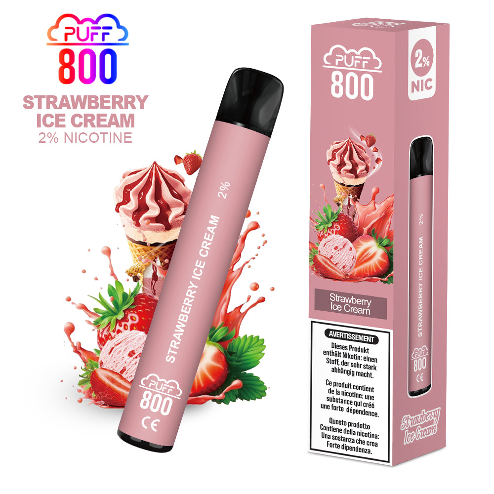 STRAWBERRY ICE CREAM - Puff 800 2%