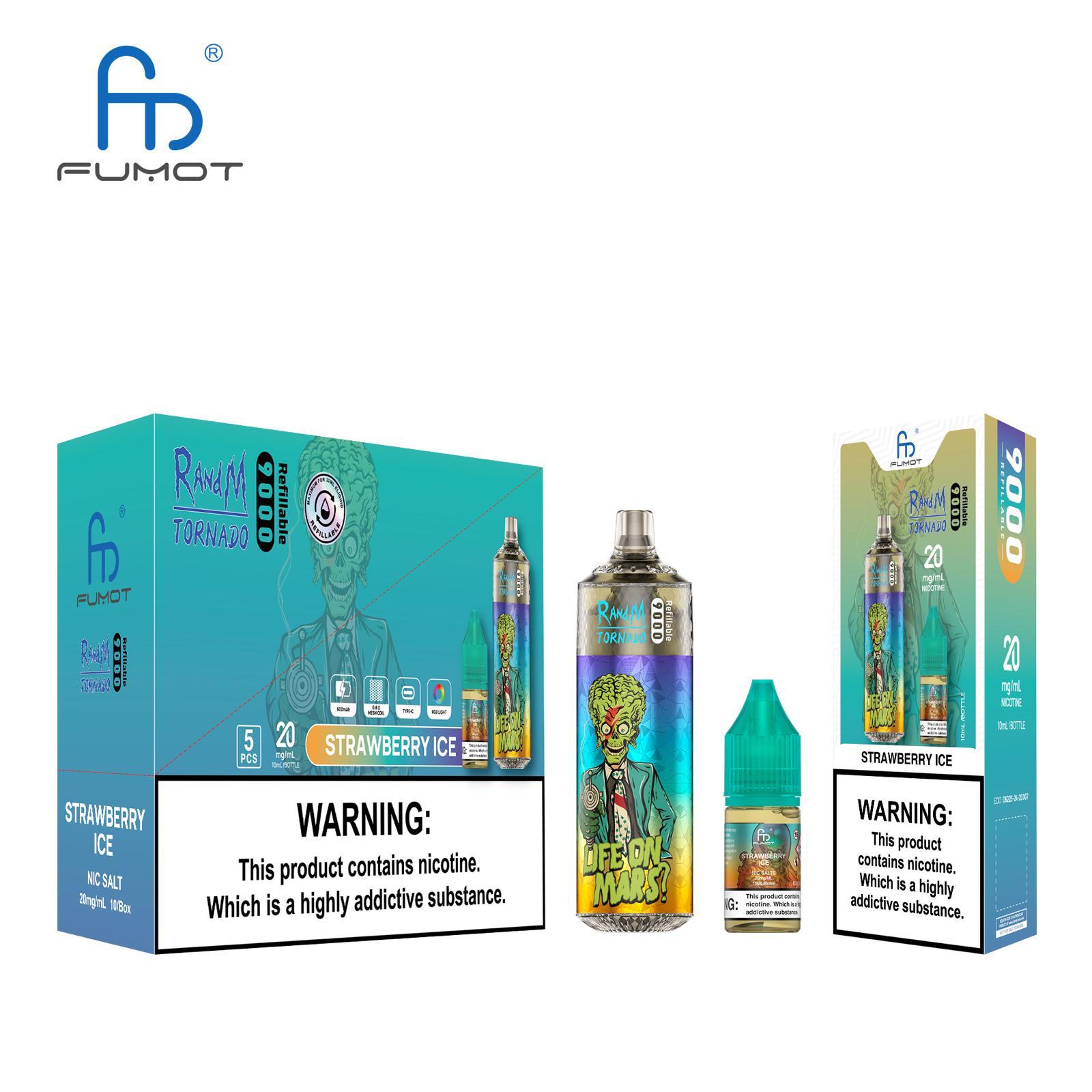 STRAWBERRY ICE - RECHARGEABLE ELECTRONIC CIGARETTES - Fumot Doberman