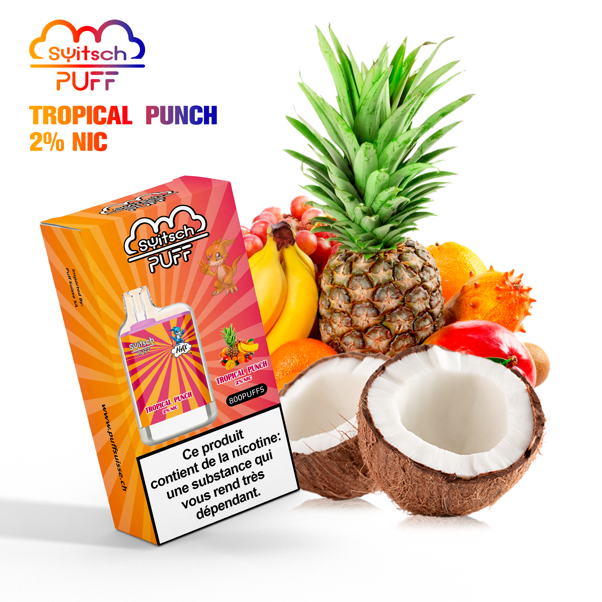 TROPICAL PUNCH – Puff Max 2 %