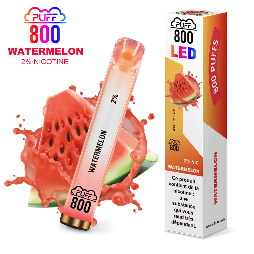 WATERMELON - Puff Crystal LED 2% | puff 800 2% LED