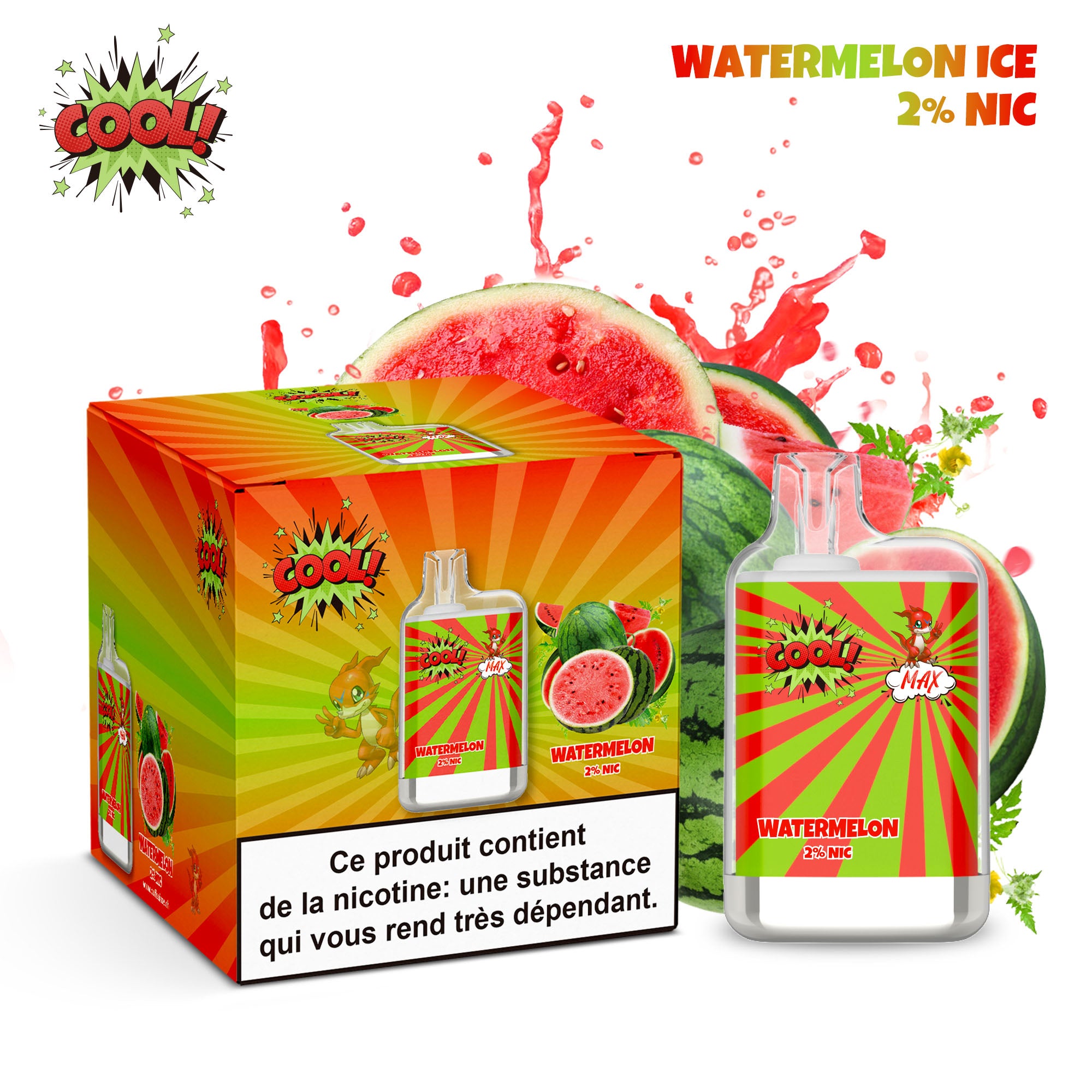 WATERMELON ICE - PUFF COOL 2%