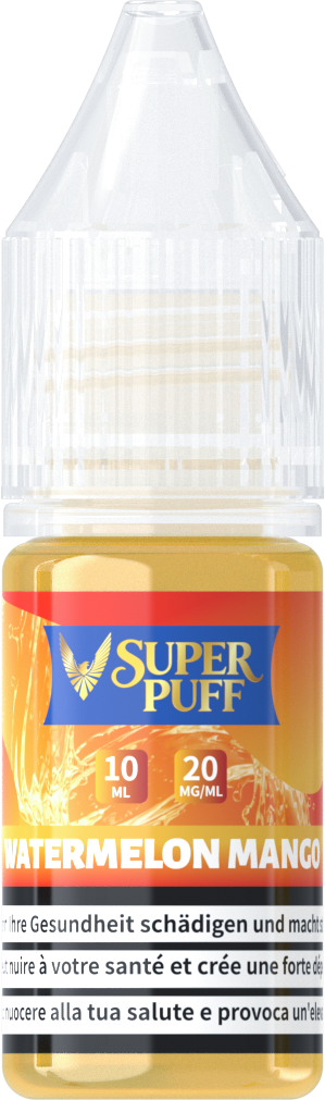 E-Liquide Super Puff - Watermelon Mango - 10ml (20mg)