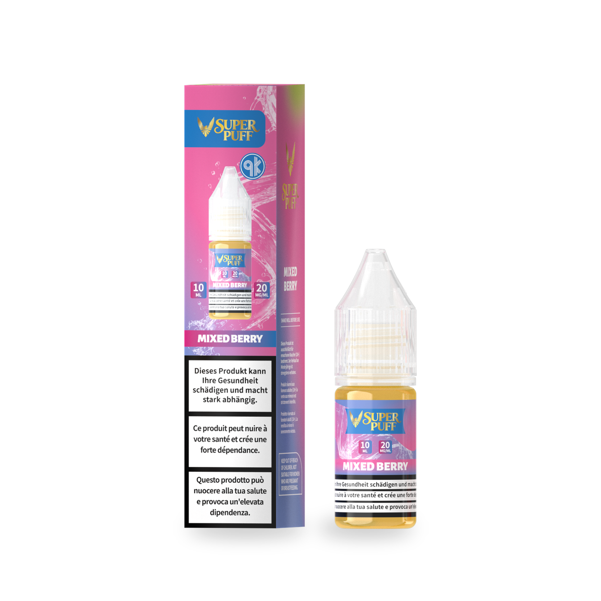E-Liquid Super Puff - Mixed Berry - 10ml (20mg)