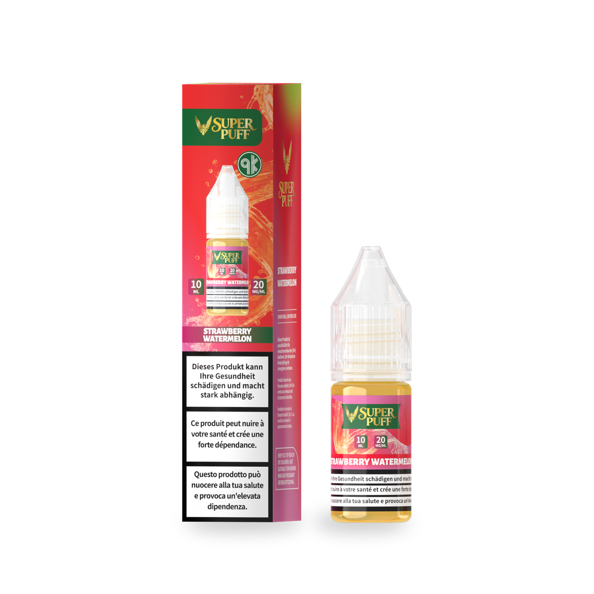 Super Puff E-Liquid - Strawberry Watermelon - 10ml (20mg)